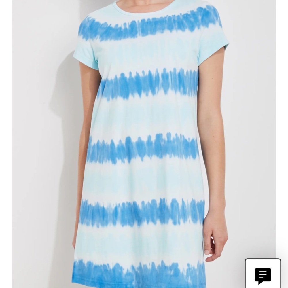Vineyard Vines Madaket blue tie dye dress XS